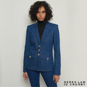 Derek Lam 10 Crosby **NWT** Keith Utility Dark Wash Denim Jacket